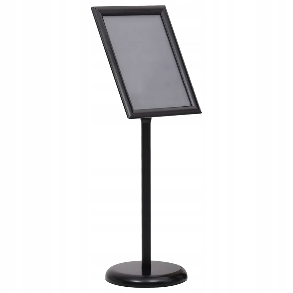 vidaXL Stojak na plakat A3, czarny, stop aluminium