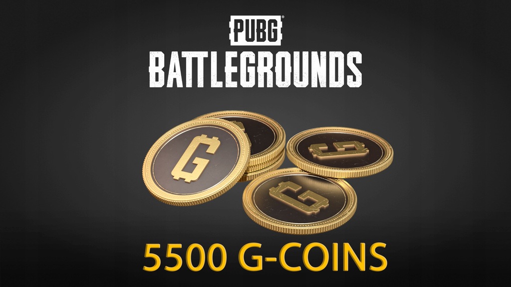 PUBG: Battlegrounds 5000+500 G-Coins Klucz Oficjalnie| PC