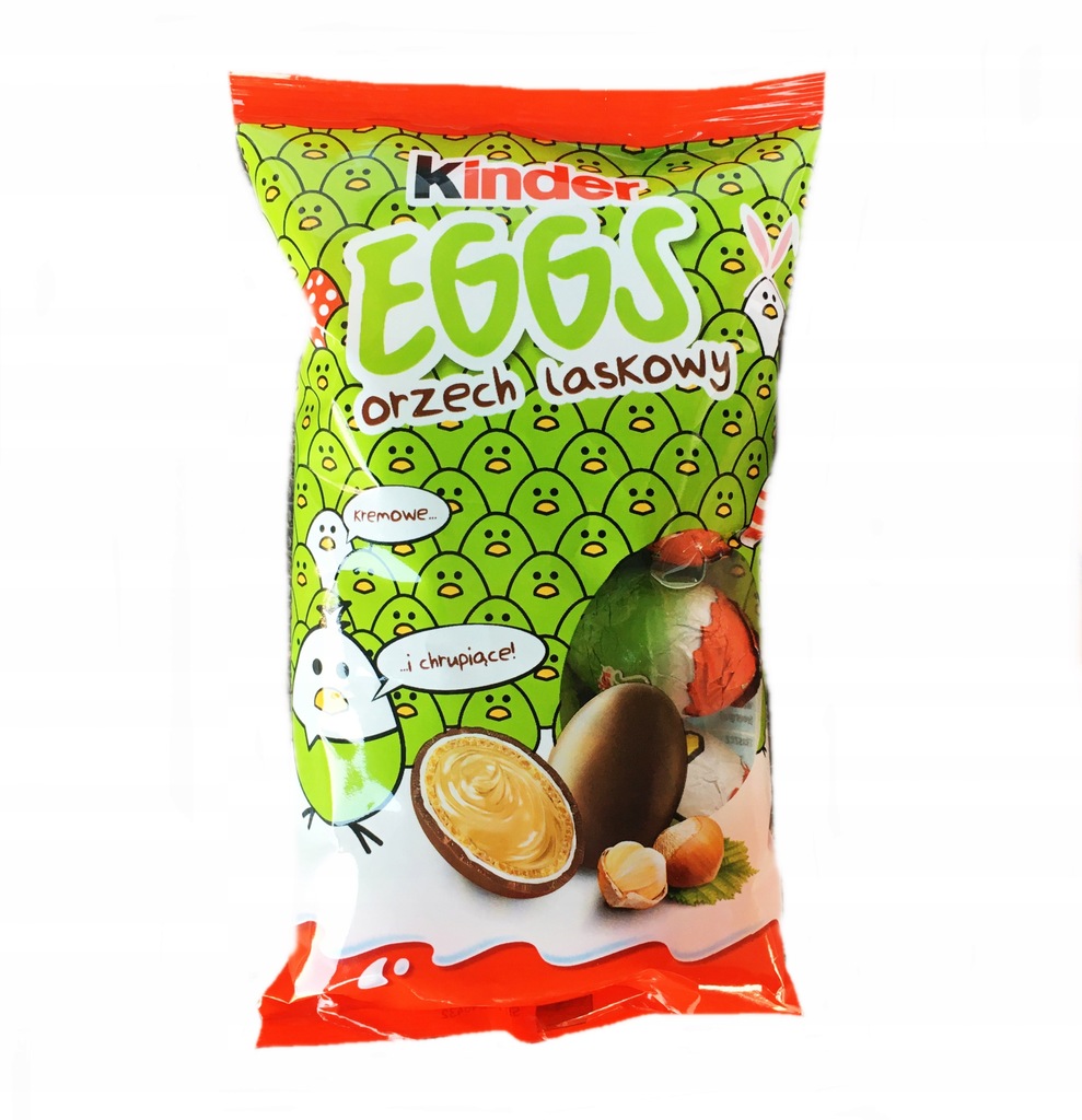 Kinder Eggs ORZECH LASKOWY jajeczka wielkanoc 120g 11958640357