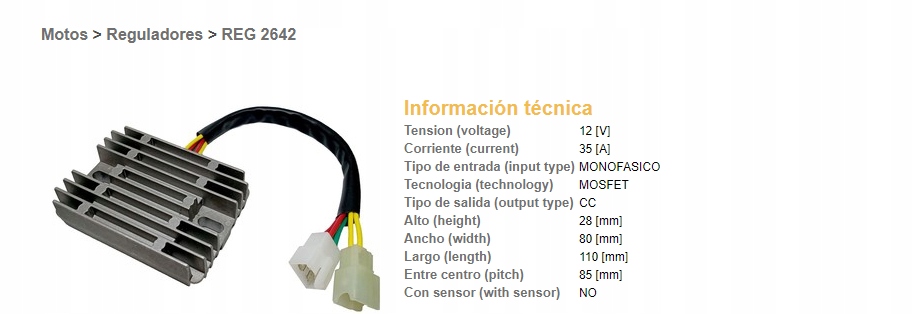 Regulator napięcia DZE02642 (12V, 35A) pasuje do DUCATI; LAVERDA; MOTO