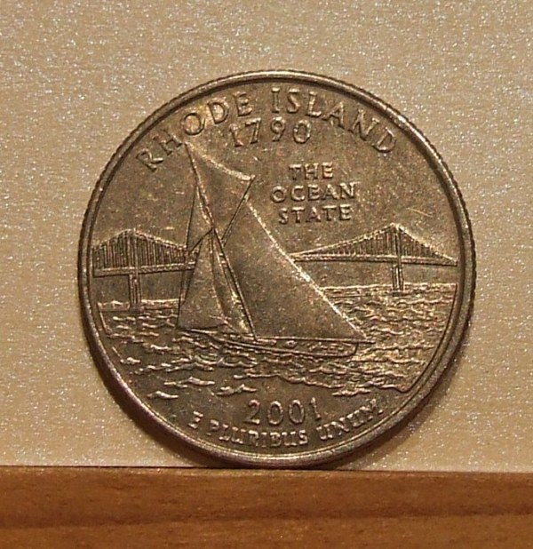 25 c USA - RHODE ISLAND. SERIA STATE QUARTERS