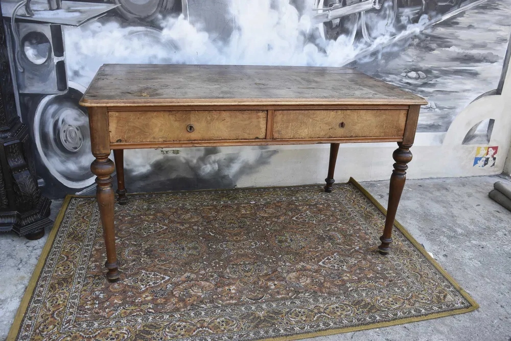 XIX wieczne biurko eklektyczne przyścienne