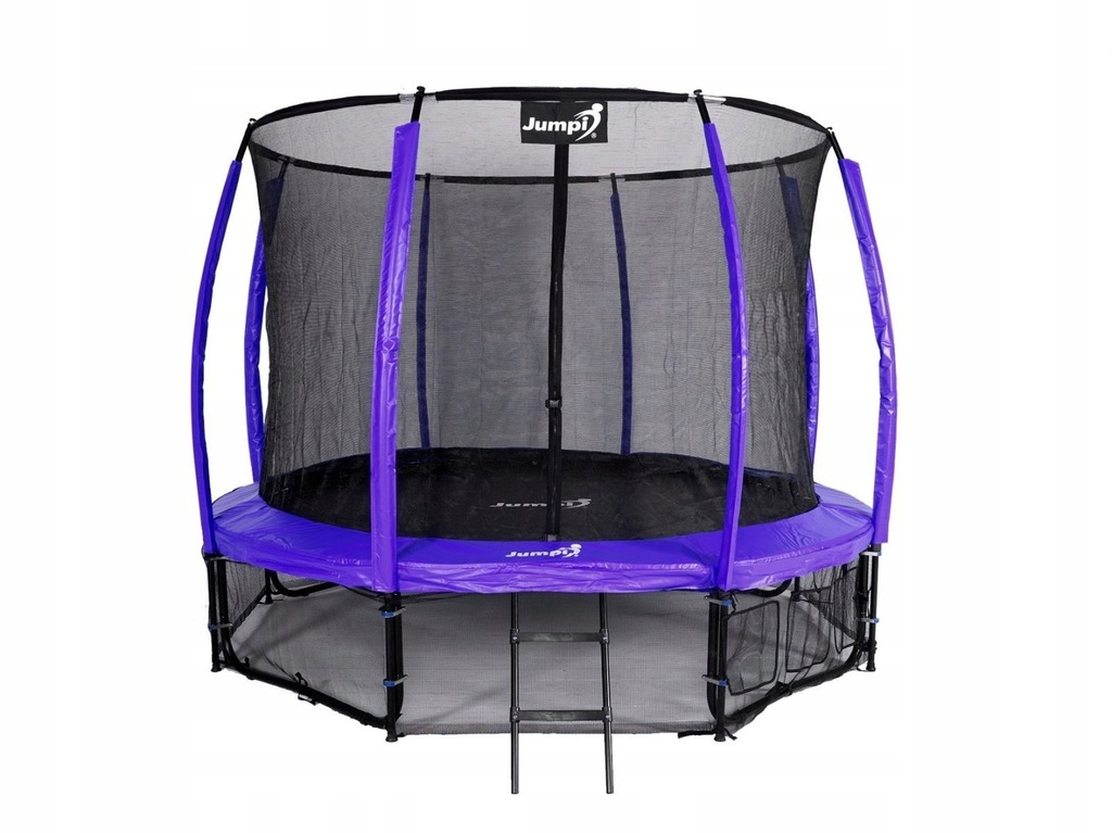 Trampolina Jumpi 374cm/12FT Maxy Comfort Plus Fioletowa Z Wewnętrzną Siatką