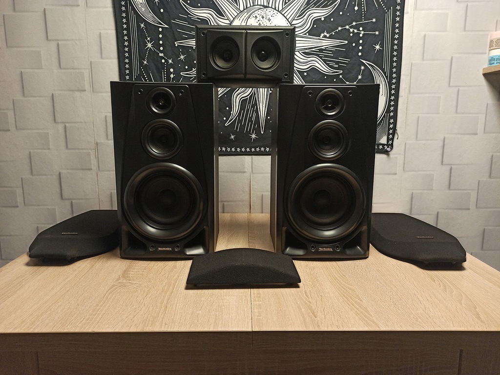 Kolumny głośnikowe Technics SB-CH730 + kolumna centralna Technics SB-C730