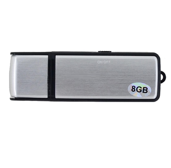 Dyktafon szpiegowski pendrive z detekcją dźwięku VOS Black-200