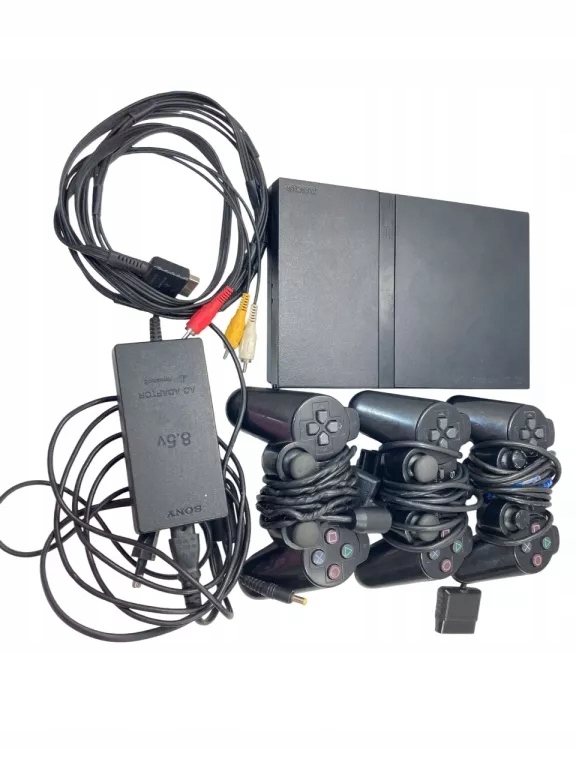 KONSOLA PLAYSTATION 2 SCPH-75003 + 3 PADY + OKABLOWANIE