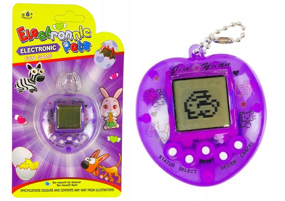 Gra Elektroniczna Tamagotchi Zwierzątko Fioletowa