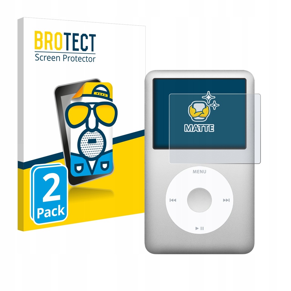 2x BROTECT Matte Screen Protector for iPod classic Gen 5-7