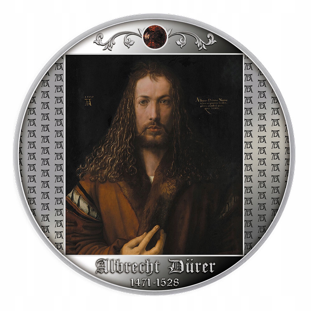 500 franków CFA 2021 Albrecht Durer Autoportret w futrze Srebrna moneta