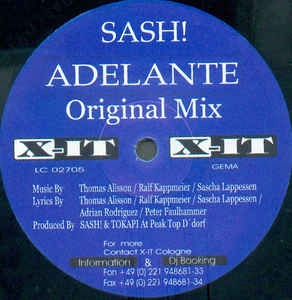 Sash! - Adelante (Original 12 Inch)