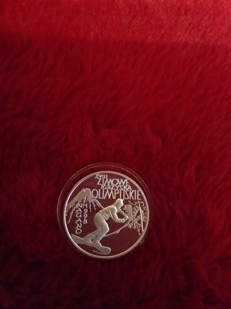 Srebrna Moneta kolekcjonerska rok1998