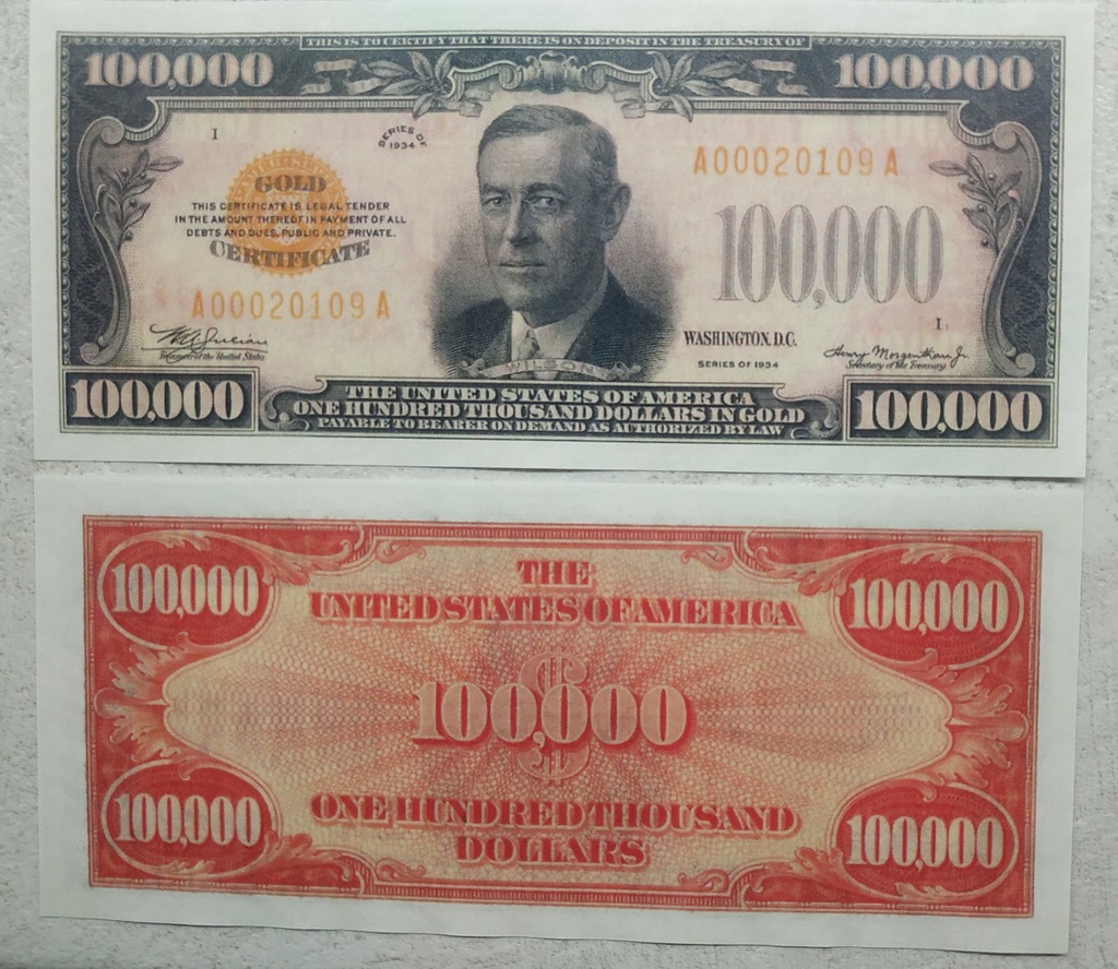 2079 - USA 100000 dolarów 1934