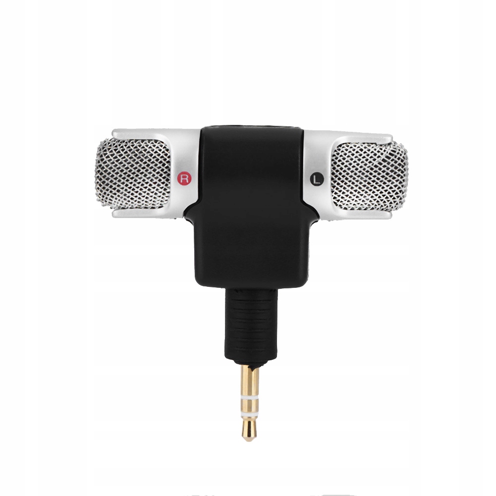 Mini mikrofon stereofoniczny Mic 3,5 mm złocone