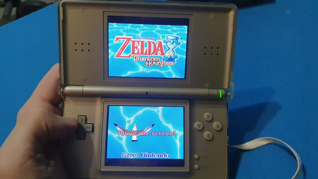 Konsola Nintendo DS lite ZŁOTA Limited Zelda Edition plus gra case i etui