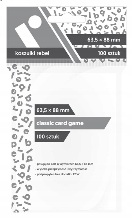 Koszulki na karty Rebel: 100 Koszulek Standard - NOWE!