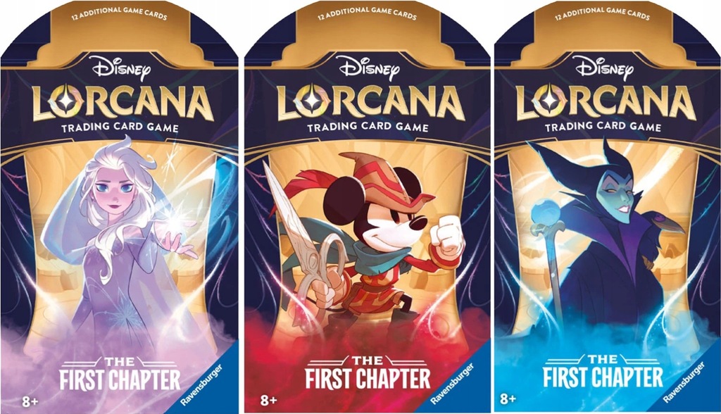 DISNEY LORCANA TCG Sleeved Booster – The First Chapter