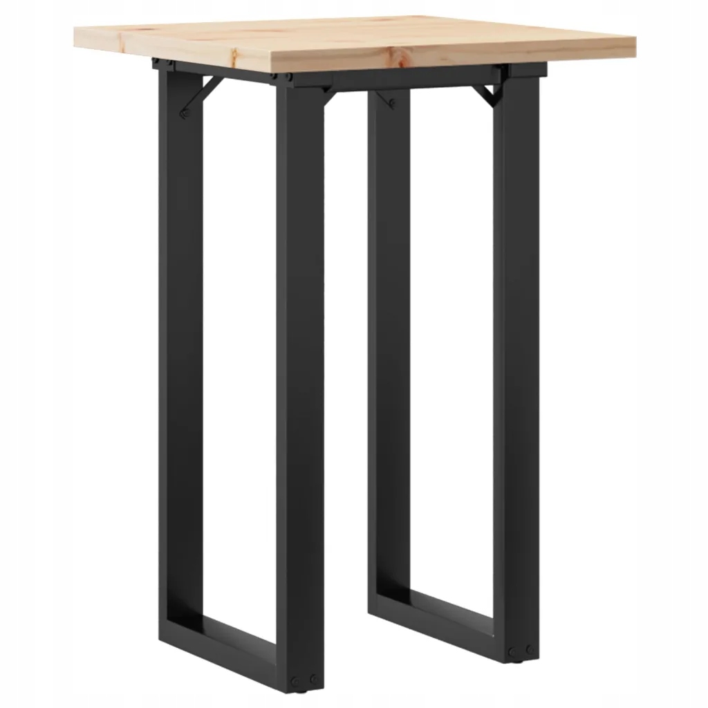 vidaXL Stół jadalniany z czworokątnymi nogami, 50x50x75,5 cm