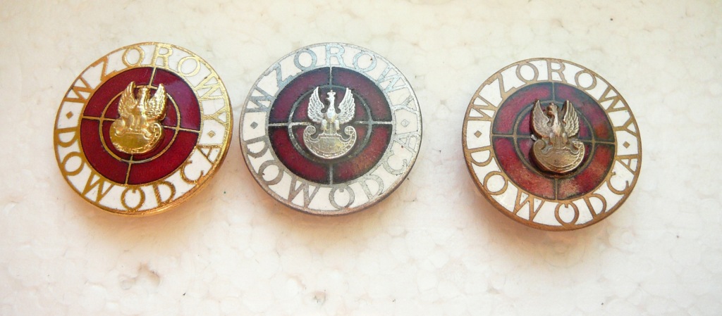 Odznaka Wzorowy Dowódca orzeł w koronie komplet