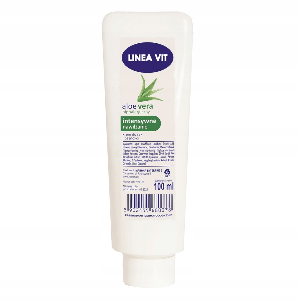 Linea VIT Aloe Vera pielęgnacja krem do rąk 100ml