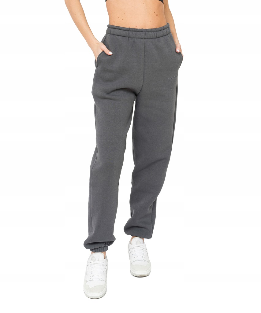 Spodnie dresowe oversize Essentials Carpatree M ciemny szary