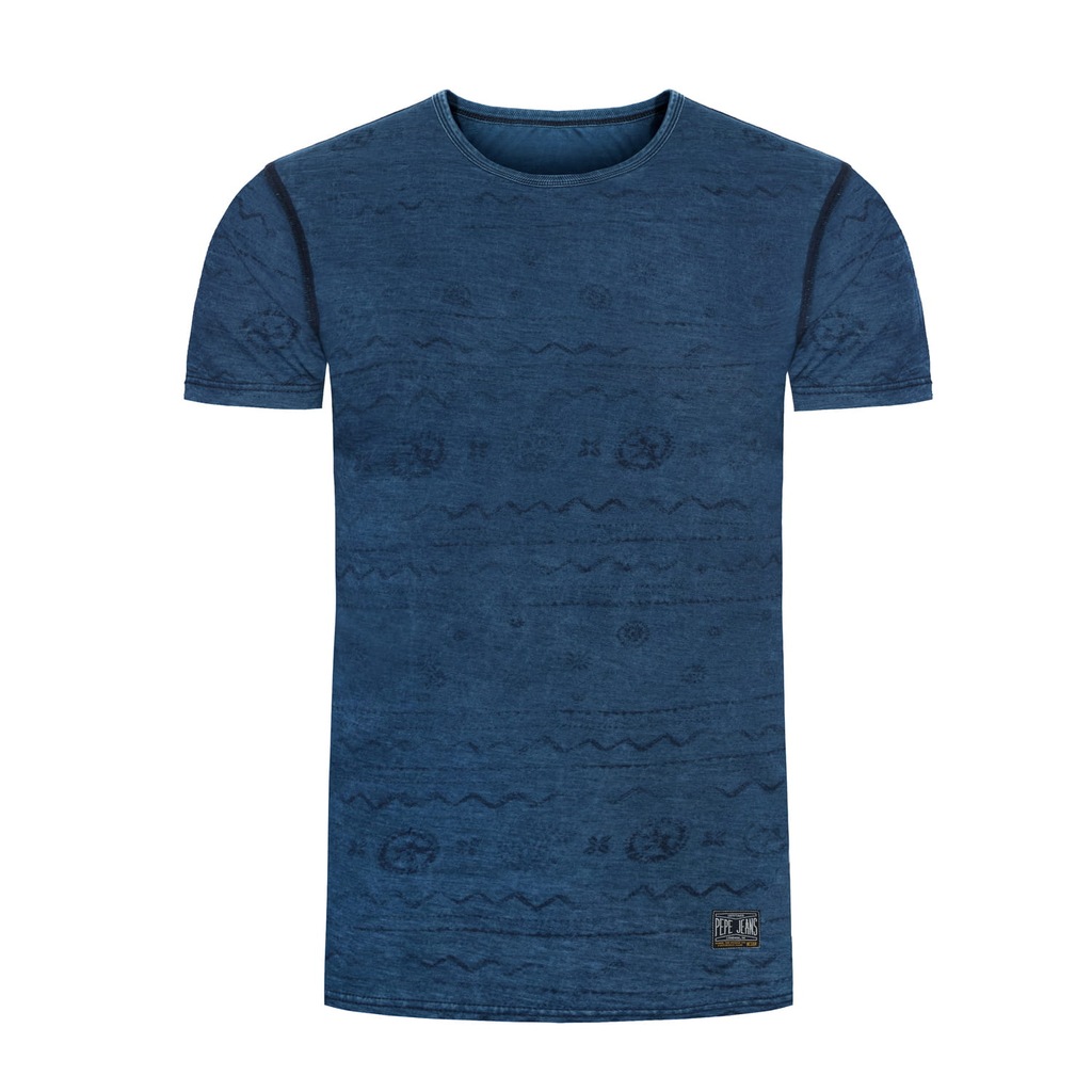 KOSZULKA T-SHIRT MĘSKI PEPE JEANS NIEBIESKI S