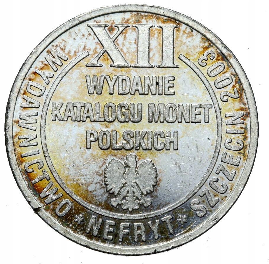 STARY MEDAL - Polska 2003 MENNICA PAŃSTWOWA NEFRYT