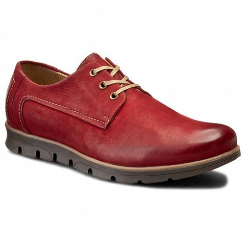 buty pantofle Lasocki czerwone