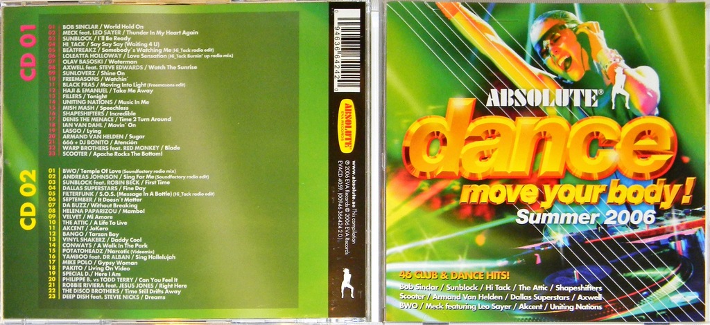 Absolute Dance Move Your Body! Summer 2006 SKŁ 2CD 10565110057