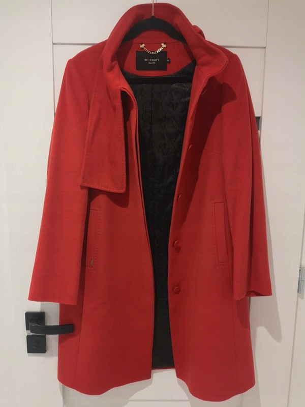 Czerwony płaszcz damski Monnari 42 XL
