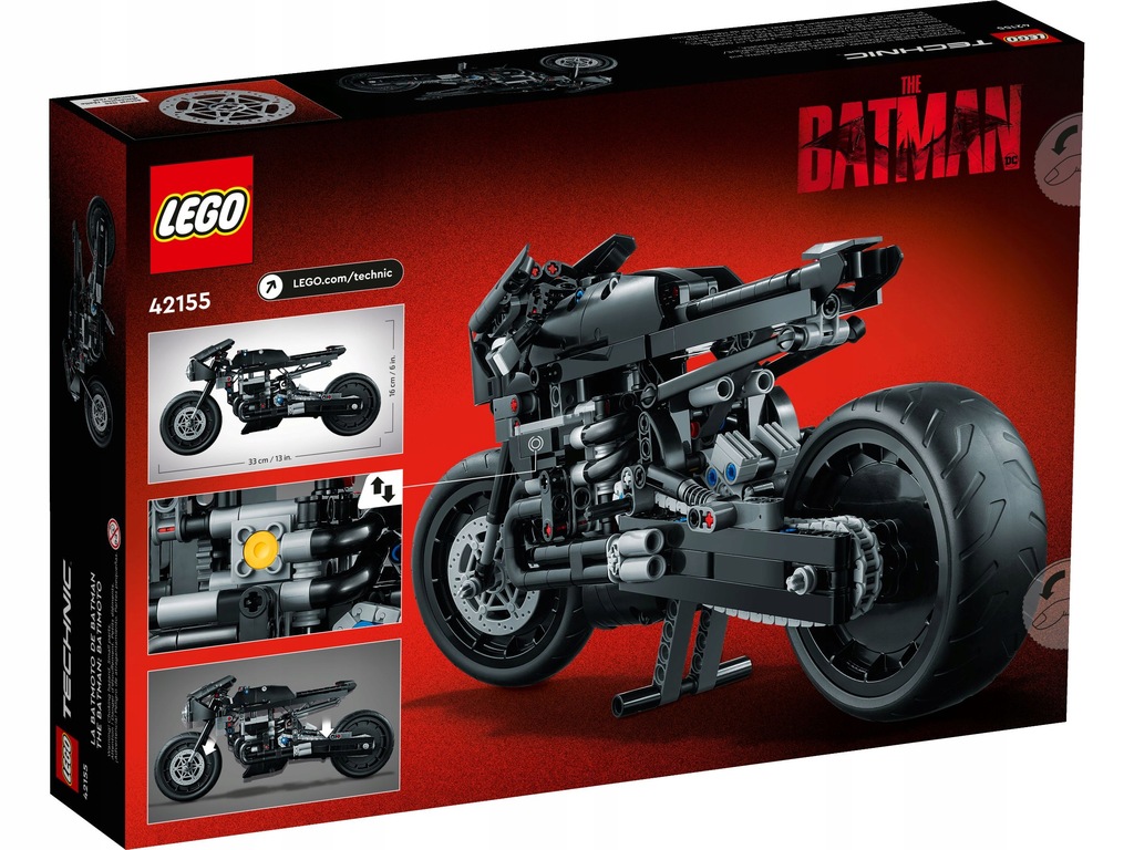 Купить LEGO TECHNIC 42155 Бэтмен — Бэтмотор: отзывы, фото, характеристики в интерне-магазине Aredi.ru