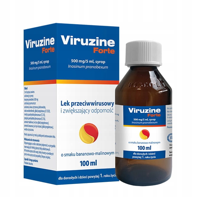 Viruzine Forte 500 mg syrop 100 ml