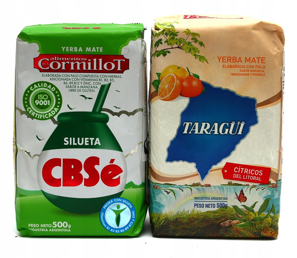 Yerba Mate CBSe SILUETA Taragui CITRICOS 2x 500g