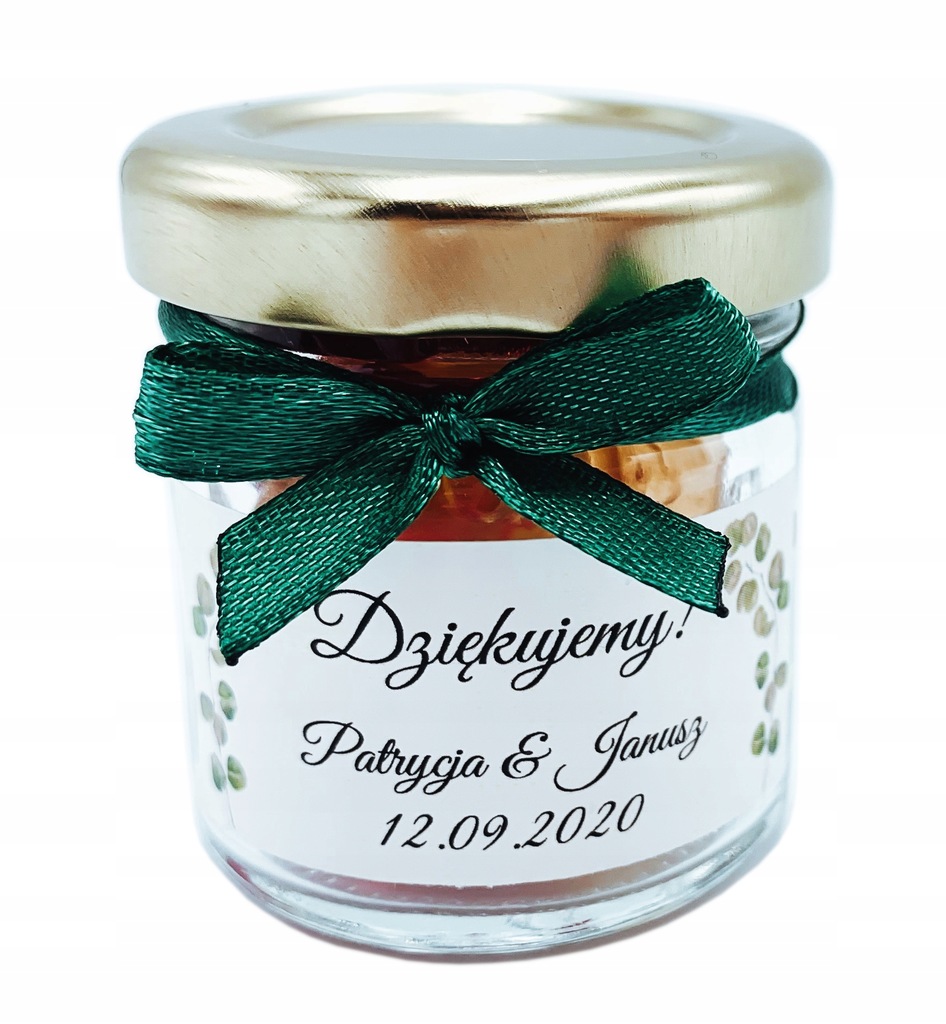 PODZIĘKOWANIE dla DZIECI GOŚCI ŻELKI w SŁOICZKU SŁODKOŚCI SŁODYCZE UPOMINEK