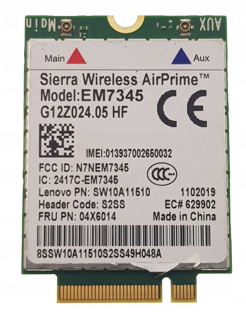 Купить СЕТЕВАЯ КАРТА A191 WiFi EM7345 N7NEM7345 AirPrime: отзывы, фото, характеристики в интерне-магазине Aredi.ru