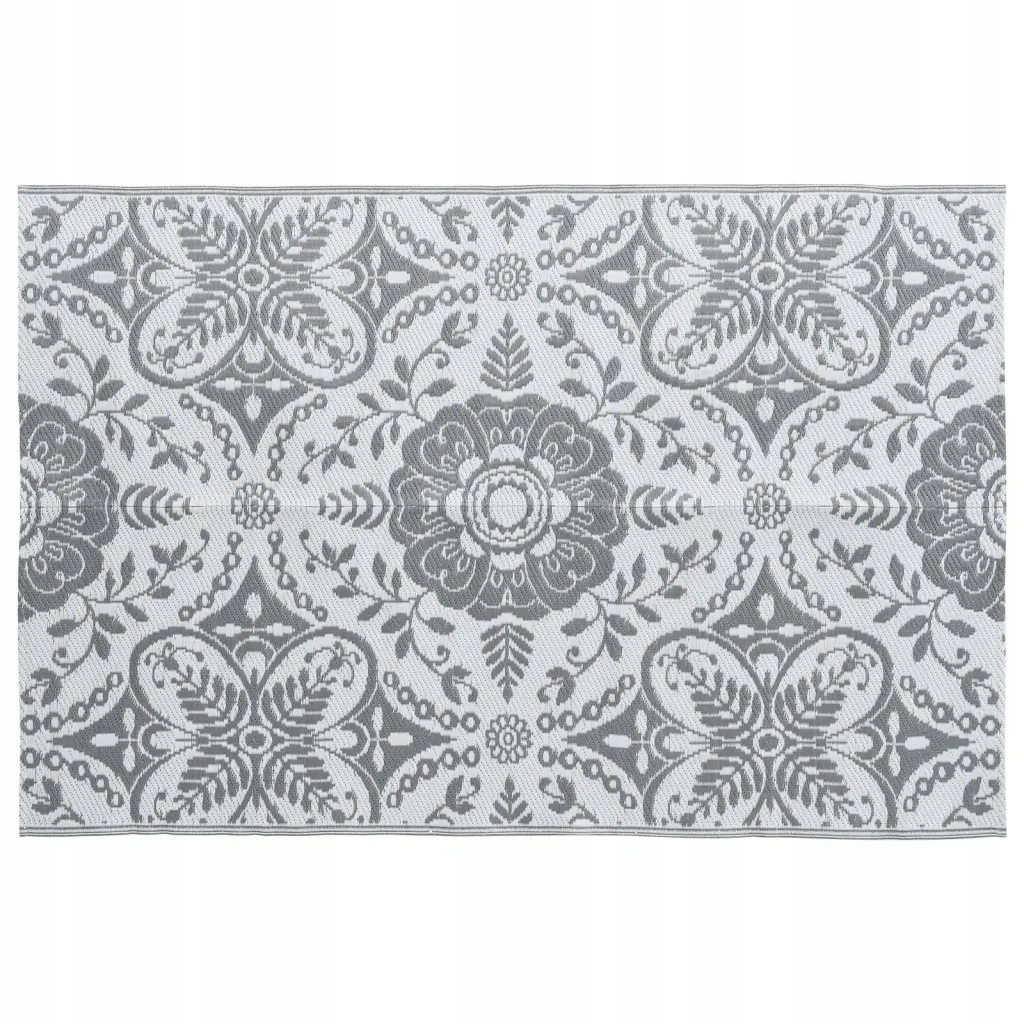 vidaXL Dywan na zewnątrz, jasnoszary, 120x180 cm, PP