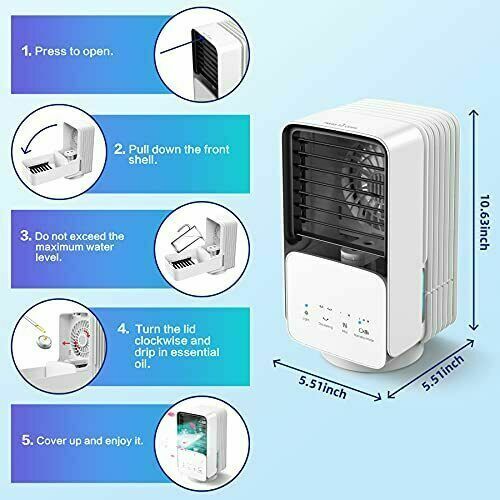 Klimatyzator przenośny 4w1 AIR COOLER DHKTS04 11294291257 oficjalne archiwum Allegro