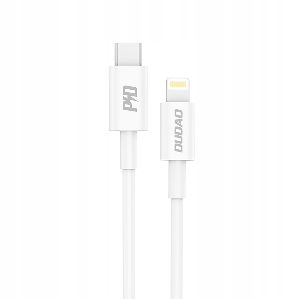 Kabel Dudao L6X USB-C - Lightning PD 20W 1m - biały