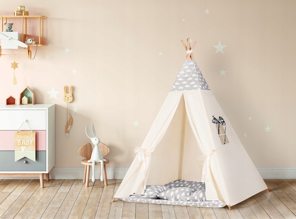 Купить Палатка с гирляндой для детей Типи Вигвам Хаус: отзывы, фото, характеристики в интерне-магазине Aredi.ru