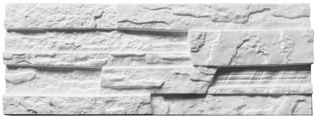 BIAŁY kamień dekoracyjny piaskowiec 3D SB EPS