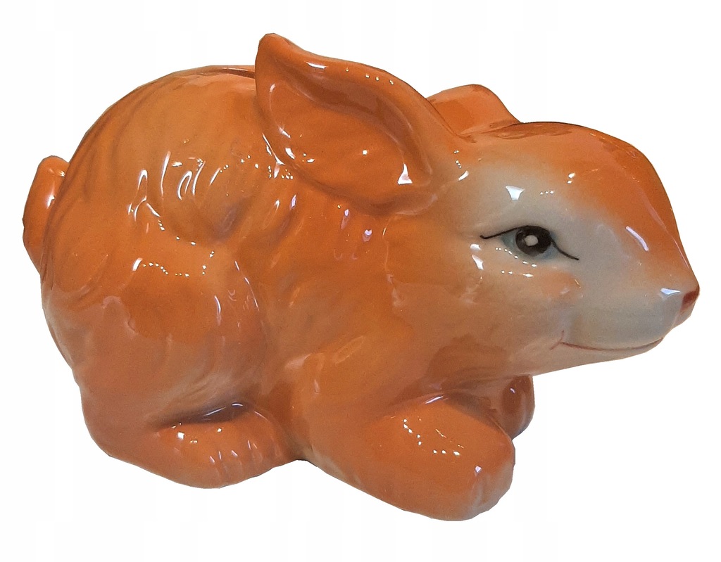 Skarbonka ceramiczna ZAJĄCZEK prezent na Wielkanoc OTWIERANA