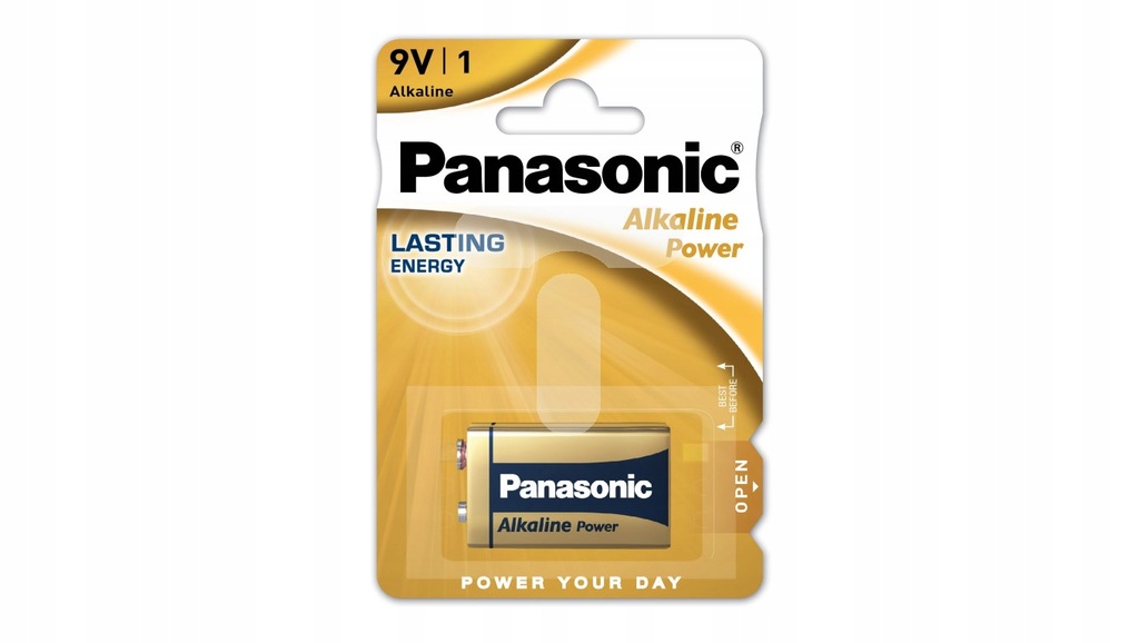 12x Baterie PANASONIC ALKALINE POWER 9V 6LF22 6F22