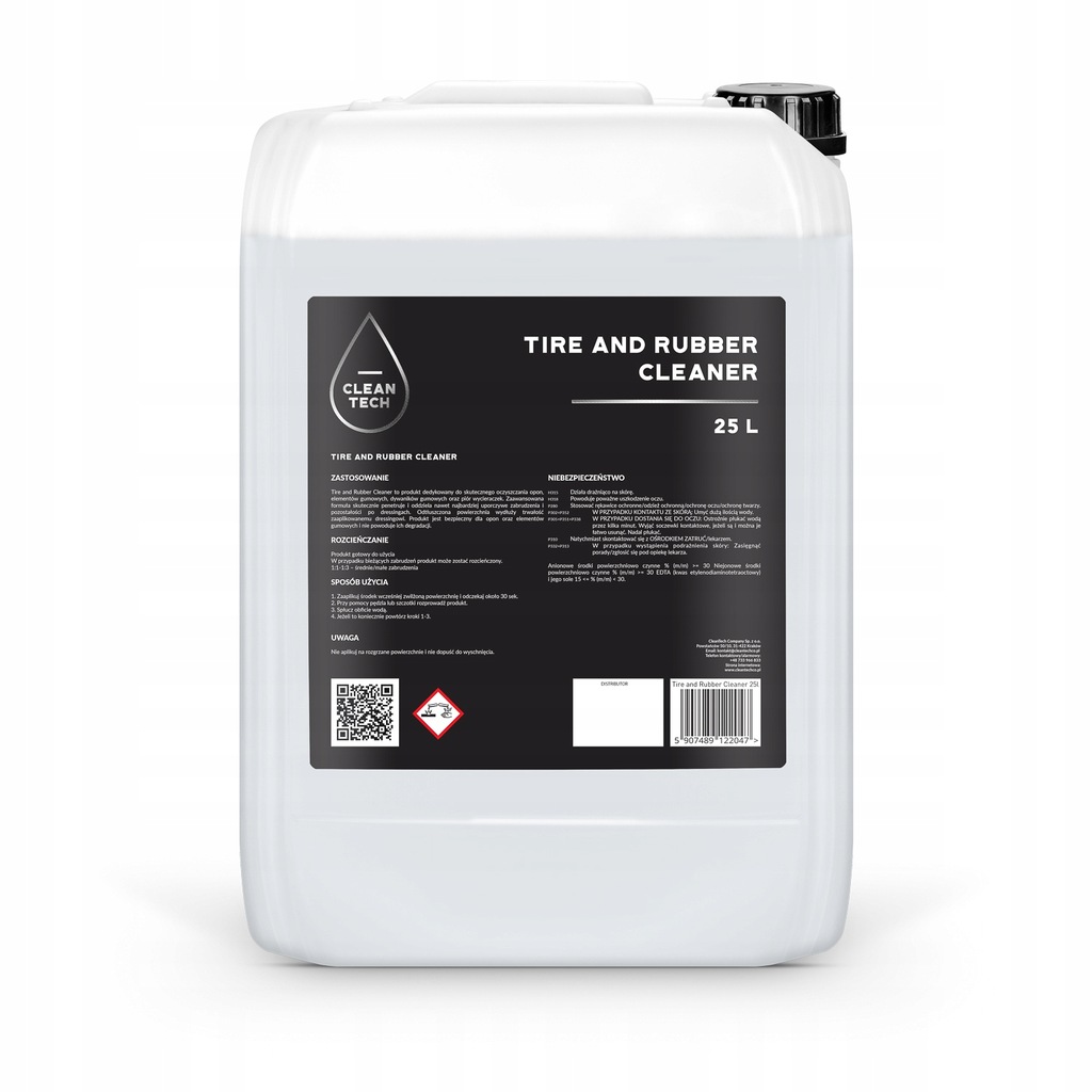 CleanTech Tire and Rubber Cleaner 25L - produkt do czyszczenia opon i eleme