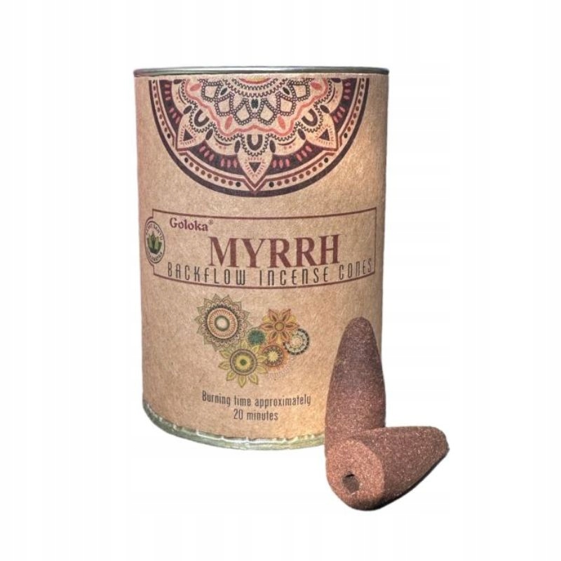 Goloka kadzidło stożkowe backflow Myrrh ( mirra)