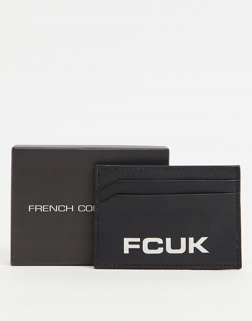 French Connection FCUK skórzane etui na karty