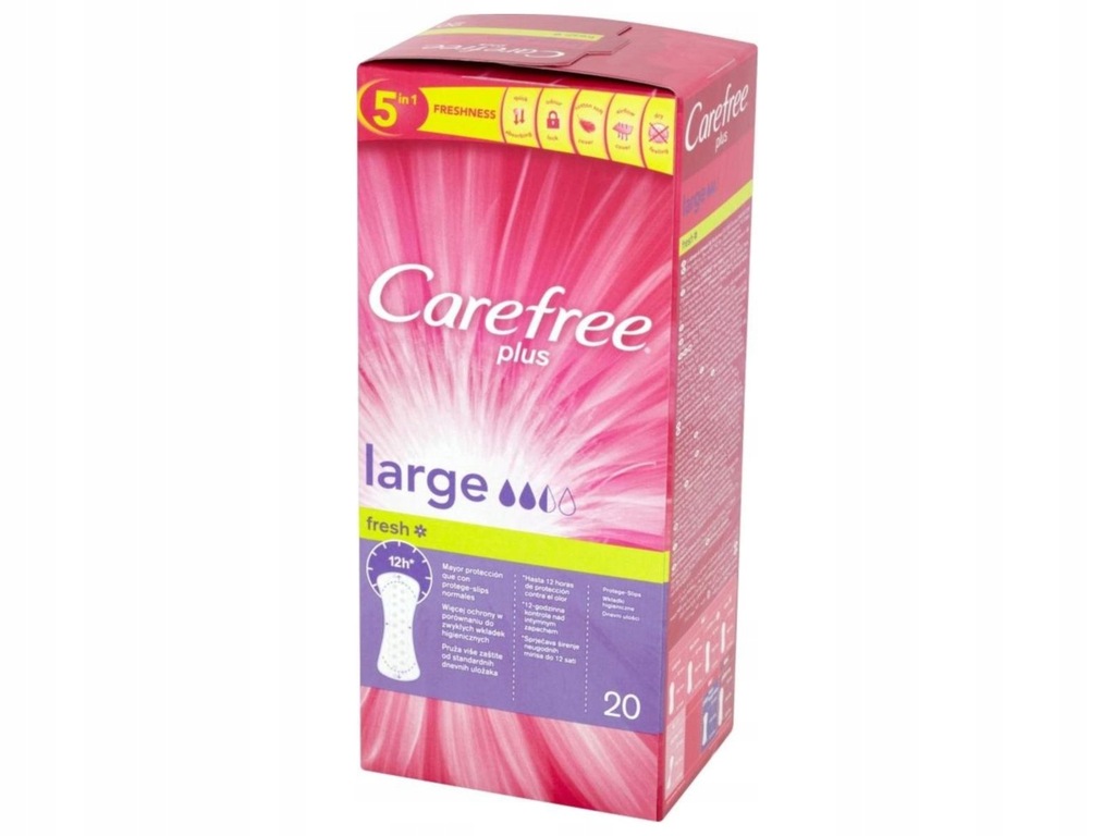 Carefree Plus Large Fresh Wkładki op.-20szt