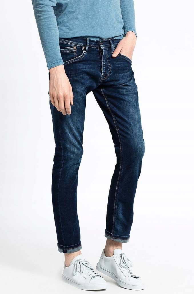 PEPE JEANS Granatowe jeansy REGULAR FIT (W33L34)