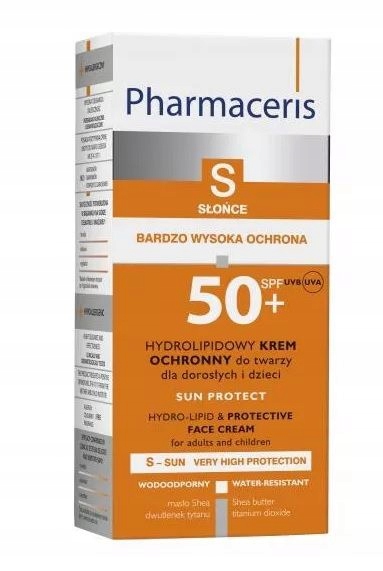 PHARMACERIS S SUN PROTECT HYDROLIPIDOWY KREM 50SPF