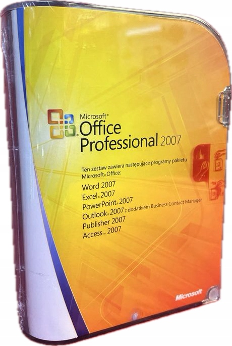 Office 2007 Professional BOX PL Nowe Zafoliowane
