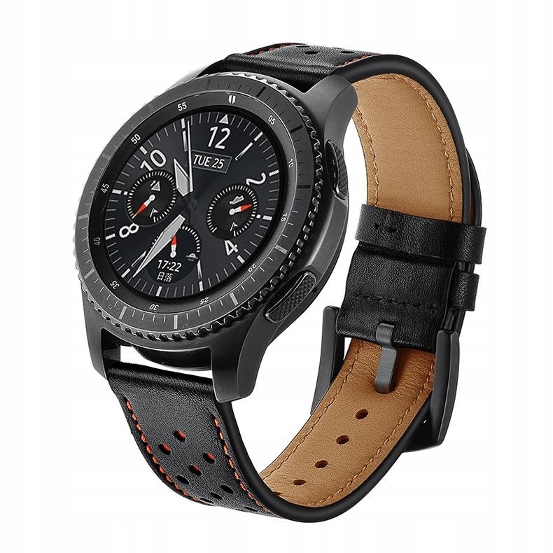 TECH-PROTECT LEATHER SAMSUNG GEAR S3 BLACK