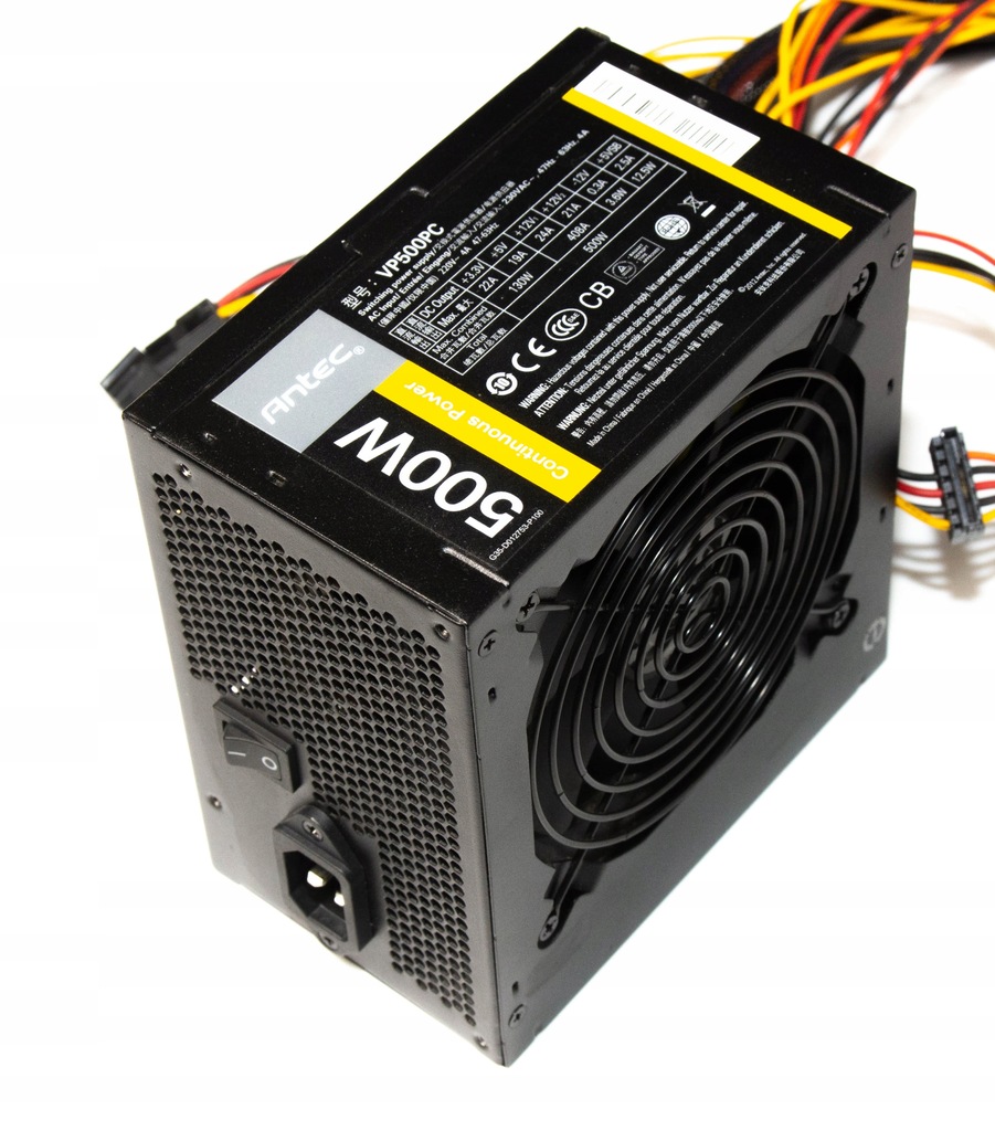 Zasilacz Antec VP500PC 500W ATX 80+